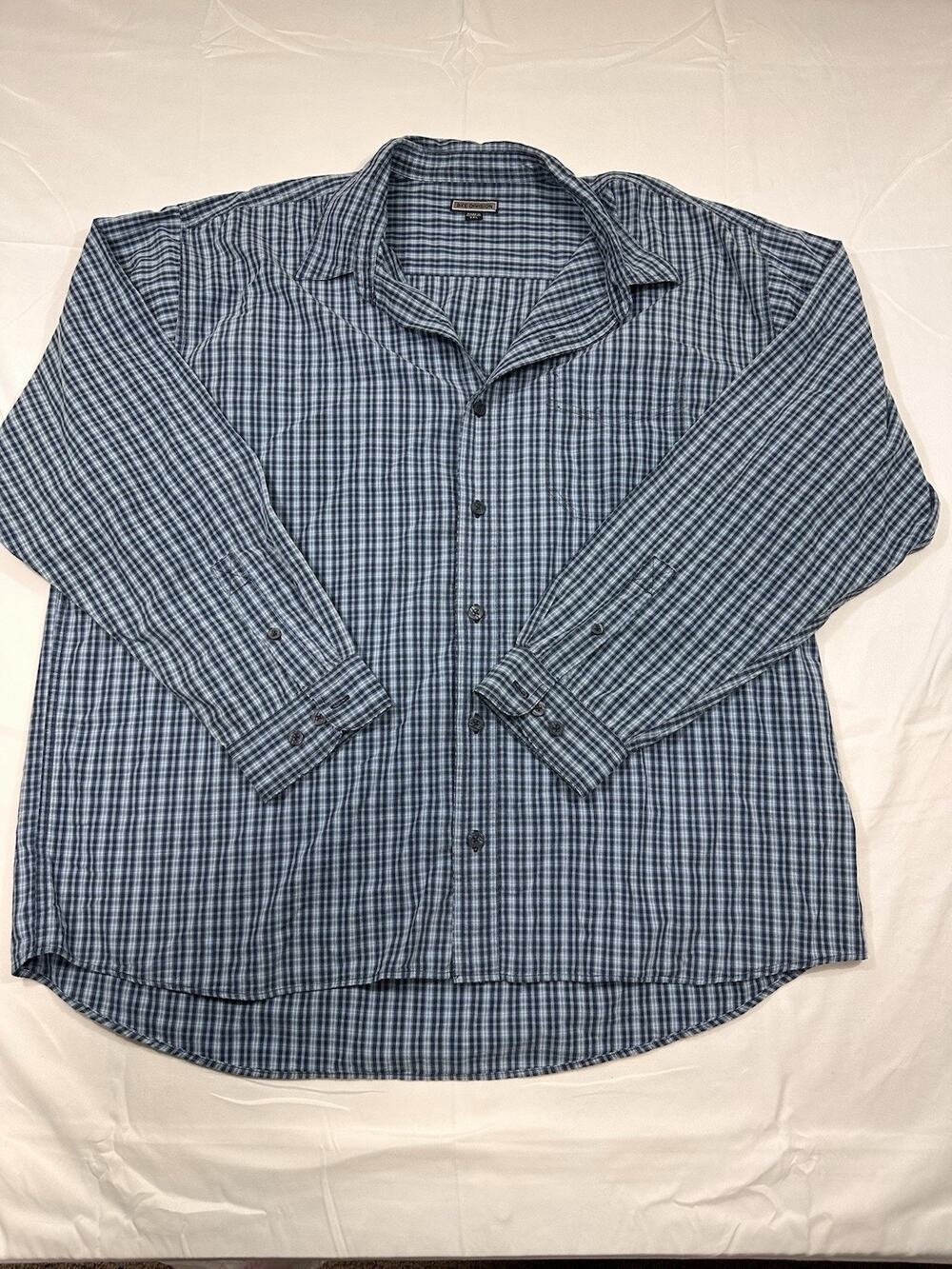 BKE Division Men’s Long Sleeve Button Up Blue Size 2xl